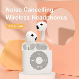 Earphones Wireless Bluetooth Headphones Noise Canceling for Music Iphone Xiaomi Sony Earbuds Earphones with Memory Card Mp3 Player Headset