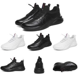 Running shoes for men women Triple black white Leather Platform sports sneakers mens trainers Homemade brand Made in China 36-45