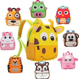 School Bags Kid Toddler Backpack Kindergarten Shoulder Bag Baby Cartoon Animal Bag for 2-5years baby286z