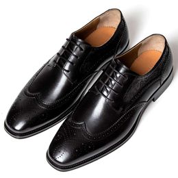 Oxford Lace Up Mens Business Formal Attire Wedding Comfortable Shoes