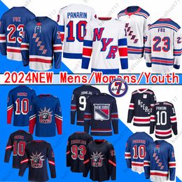 New York 23 Adam Fox Rangers 2024 Stadium Series Maglia da hockey Will Cuylle Igor Shesterkin Mika Zibanejad Chris Kreider Artemi Panarin Kakko Ryan Lindgren