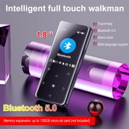 Speakers 1.8inch MP4 Player with Bluetooth Speaker Mic Touch Key FM Radio Video Play Ebook HIFI Metal MP4 Music Player Walkman