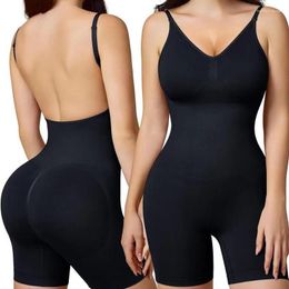 Women's Shapers Seamless Bodysuit Shapewear Women Waist Trainer Body Shaper Fajas Colombianas Open Crotch Slimming Underwear Corset