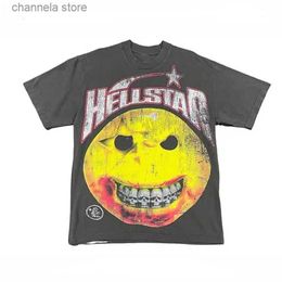 Mens TShirts Mens TShirts 2023 hellstar shirt Short Sleeve Tee Men Women High Quality Streetwear Hip Hop Fashion T Shirt hell star hellstar short Cotton Tee J3Hh T2402