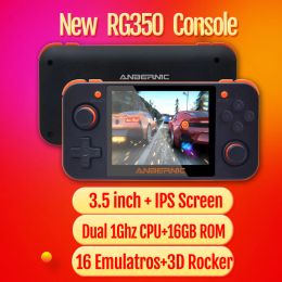 Players RG350 Video Game Console Retro Open Linux System 3.5 inch IPS Screen 16GB Memory 64 Bit Handheld Game Player RG 350 Console
