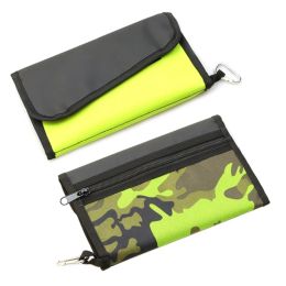 Tools Froiny Fishing Soft Lure Storage Bag Waterproof Fishing Baits Binder Fly Fishing Leader Tackle Wallet Bag With Carabiner