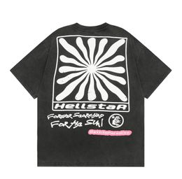 Maglietta Hellstar Shirt Graphic Tee Hip Hop Summer Fashion Tees Designer Womens Tops Cotton Thirts Polos Abiti Hellstars di alta qualità di alta qualità