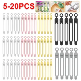 Kitchen Storage 5-20PCS Phone Cable Organizer Earphone Clip Charger Cord Management Line Storge Holder Clips Data Bobbin Winder Straps