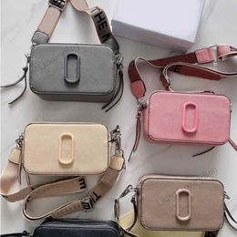 Crossbody bags Designer bag Women Fashion Simple Wide Shoulder Strap Color Matching Small Square Cross body Camera Wallets 220211227H