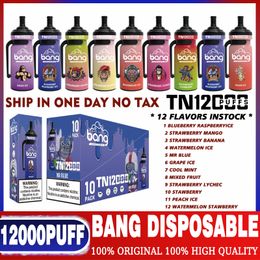 Bang Bar king TN12000 Disposable E cigarette 12K puffs vape pen 20ml prefilled pod Rechargeable battery vape juice Mesh Coil Vapour devices KULX 10000 10K