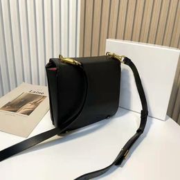 Designer Stud Sign Grain Calf Leather Shoulder Bags Big Rivet Chain Strap Cross Body Bags Vintage Brass Hardware Handbags Magnetic289a