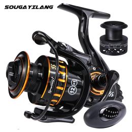 Reels Sougayilang Fishing Reel Ultralight Smooth Spinning Reel with A Free Spool High Speed Gear Ratio for Freshwater and Saltwater