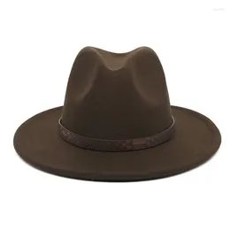 Berets Hat With A Tassel For Men Women Fashionable Felt Cap Fedora Brown