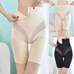 Women's Shapers Shaping Body Pants Women Abdomen Lift Yoga Zipper Shapewear Under Bust Dress Neoprene Waist Suck In Inflation