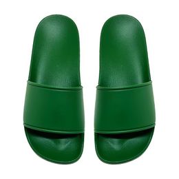 Summer sandals and slippers for men and womens plastic home use flat soft casual sandal shoes dark green