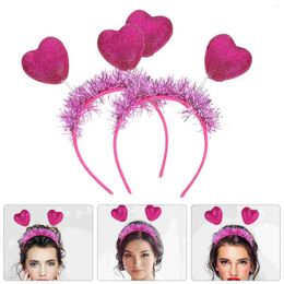 Bandanas 2 Pcs Love Headband Props Girl Outfits Po Headwear Make Up Party Supplies Iron Miss