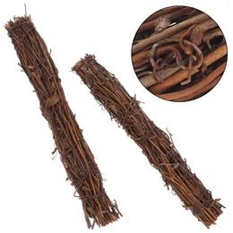 Decorative Flowers 2pcs Rattan Material For Craft Making Hanging Wreath Door Rustic