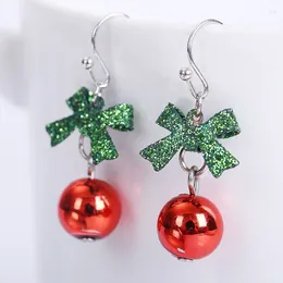 Dangle Earrings 2024 Ladies Christmas Bow Fashion Jewellery Gifts