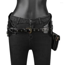 Waist Bags 4XFF Vintage Gothic Retro Steampunk Bag Fanny Pack Belt Purse Travel Hiking