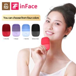 Devices Youpin Inface Facial Cleansing Brush Face Skin Care Tools Silicone Electric Waterproof Sonic Cleanser Beauty Massager Upgrade