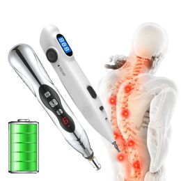 Massager Usb Rechargeable Acupuncture Pen Electric Acupuncture Point Massage Pen Massage Device Body Massager Muscle Stimulator Therapy