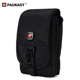 PAUKAOT Tactical Bum Bag Fanny Packs Men's Wallet Belt Bag Waist Bags Phone Pouch Outdoor Camping Holder Large LJ200930324O