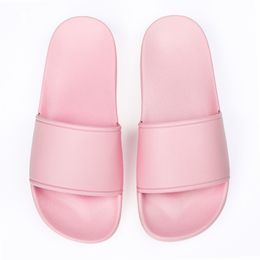 Flats Slippers For Mens Womens Rubber Sandals summer beach bath pool shoes pink