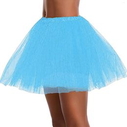 Skirts Womens Pleated Short Skirt Adult Tutu Dancing 3 Layered Midi For Women