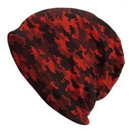 Berets Camouflage Bonnet Hat Knit Hip Hop Outdoor Skullies Beanies Hats Unisex Summer Dual-use Cap