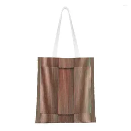 Shopping Bags Funny Carlos Cruz Diez Tote Bag Reusable Venezuela Artist Canvas Groceries Shopper Shoulder