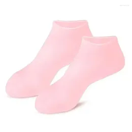 Women Socks 1pair Foot Spa Pedicure Silicone Care Anti Cracking Moisturising Gel