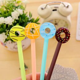 Creative Fun Donut Gel Pen Cute Cartoon Student Black Sign School Supplies Office Stationery