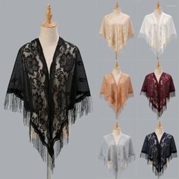 Scarves Women Wedding Accessories Cloak Tulle Shawl With Tassel Evening Prom Cape Bridal