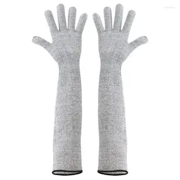 Disposable Gloves Cut Resistant Arm Sleeves Flame Retardant Elastic Anti Puncture Work Protection Sleeve Cover Kitchen Home Burn