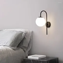 Wall Lamps Luxury Living Room Lamp Nordic Minimalist Modern Bedroom Bedside Personalized Creative Corridor Porch Light