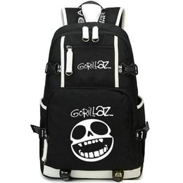 Backpack Gorillaz Demon Days Daypack Rock Band Schoolbag Music Design Rucksack Satchel School Bag Computer Day Pack184l