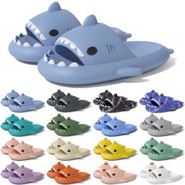 Free Shipping Designer shark slides sandal slipper sliders for men women sandals slide pantoufle mules mens womens slippers trainers flip flops sandles color36