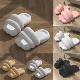 Men Sliders Sliders Slippers de verão confortáveis Mulheres vermelhas pretas brancas rosa marrom desliza de arco -íris cinza Sandals Sandals de almofada espessa macia 72