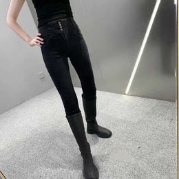 Women's Jeans Women's Shape Jeans With 3 Waist Trainer Body Shaper Slimming Sheath For Women With Flat Stomachs Long Pants YQ231027