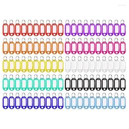 Keychains 100 Pcs 10 Colours Candy Colour Label Keychain Numbered Card With Item Classification Tag For Identification