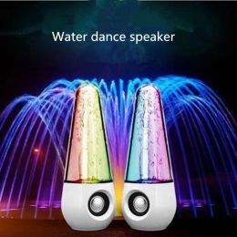 Speakers LED Colourful Lights Water Dance Fountain Speaker HIFI 3D Surround Subwoofer Stereo Support Smartphone Computer Music Player