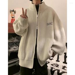 Men's Sweaters Knitted Cardigan Zipper Men Sweater Long Sleeve Jacket Spring Autumn Streetwear Korean Fashion Coat Warm Loose Outerwear