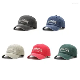Ball Caps Vintage Baseball Cap For Men Women Fashion Letters Embroidery Hat Casual Hip Hop Washed Cotton Snapback Bone