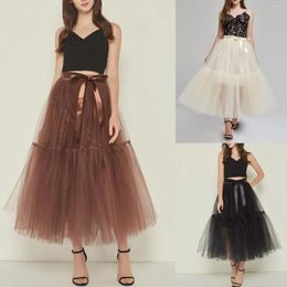 Skirts Wrap For Women Mopping 4 Layer Large Swing Skirt Tulle European And American Fuzzy Two Piece Set Womens