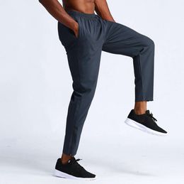 LL-L48 Mens Pants Yoga Outfits Men Running Trainer Long Pant Sport Breathable Trousers Adult Sportswear Gym Exercise Fitness Wear Fast Dry Elastic Trousers656