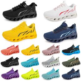 Women Running Shoes Fashion Men Trainer Triple Black White Red Yellow Green Blue Peach Teal Purple Pink Fuchsia Breathable Sports Sneakers Sixty One GAI 5