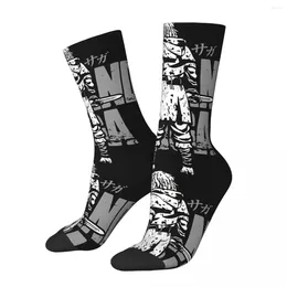 Men's Socks Happy Funny Cool Vintage Harajuku V-Vinland Saga Anime Hip Hop Novelty Seamless Crew Crazy Sock Gift Printed