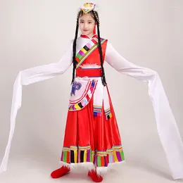 Ethnic Clothing Tibetan Children's Festival Performance Costume Girls Water Sleeve 61 Minority Stage