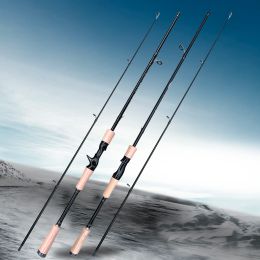 Rods Lightweight Carbon Fiber Lure Fishing Rod, 2 Sections for Long Casts 1.8m 1.65m