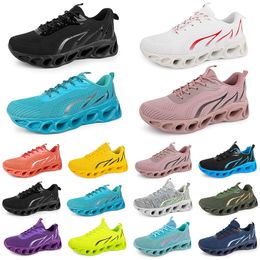 Treinador Sapatos masculinos Moda Mulheres que executam triplo preto branco vermelho amarelo verde azul pêssego teal rosa rosa fúcsia tênis esportivos respiráveis oitenta três gai